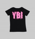 Tシャツ ND-05（ブラック・蛍光ピンク）バック