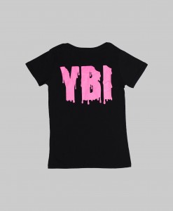 Tシャツ ND-05（ブラック・蛍光ピンク）バック