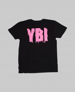 Tシャツ ND-05 (MEN)ブラック・蛍光ピンク　バック