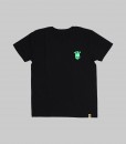 Tシャツ ND-05 (MEN)ブラック・蛍光グリーン　フロント
